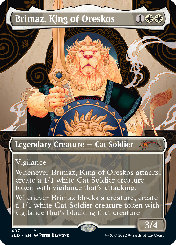 Brimaz, King of Oreskos (Borderless) [Secret Lair Drop Series] | Shuffle n Cut Hobbies & Games