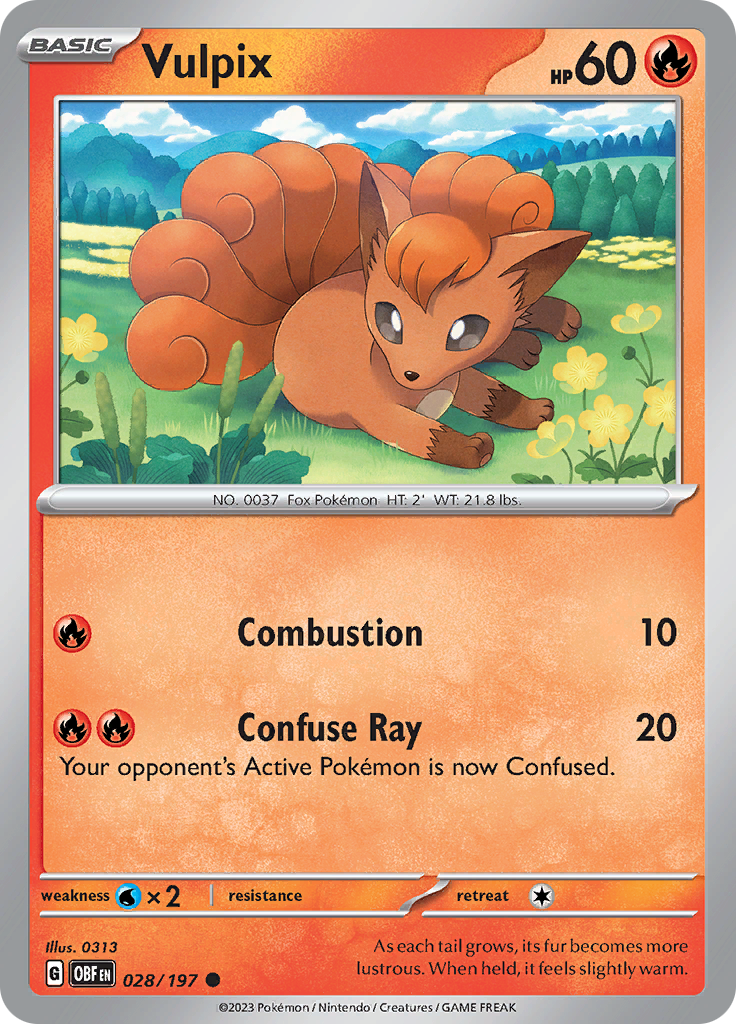 Vulpix (028/197) [Scarlet & Violet: Obsidian Flames] | Shuffle n Cut Hobbies & Games