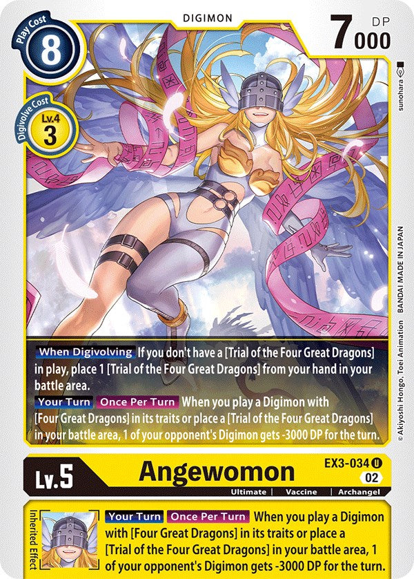 Angewomon [EX3-034] [Draconic Roar] | Shuffle n Cut Hobbies & Games