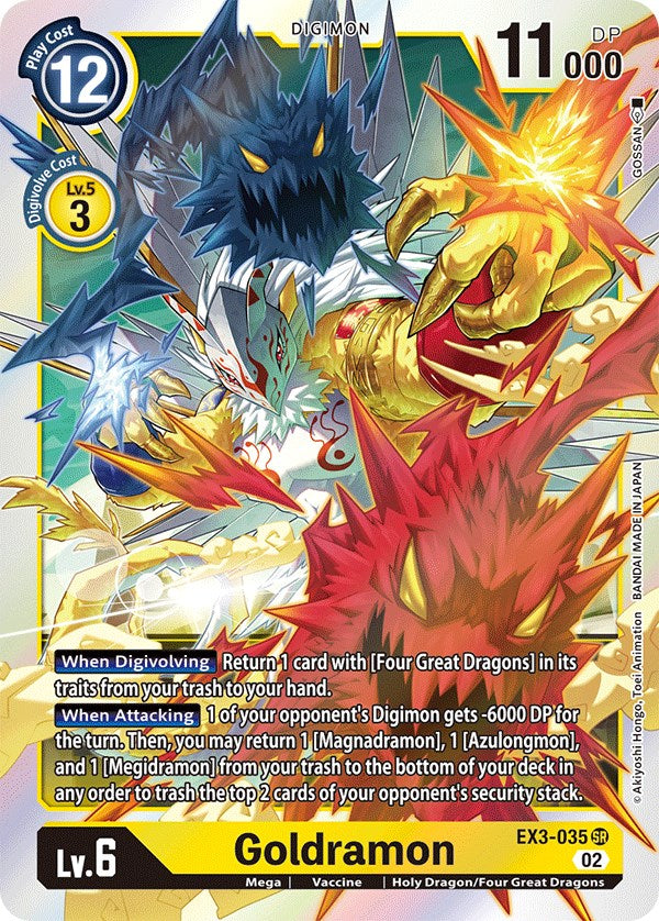 Goldramon [EX3-035] [Draconic Roar] | Shuffle n Cut Hobbies & Games