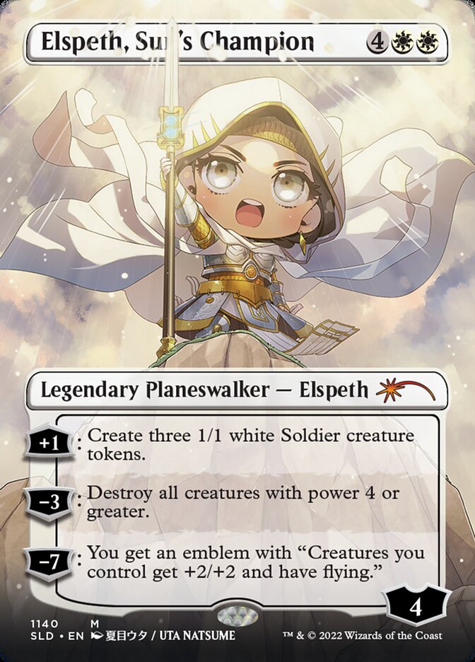 Elspeth, Sun's Champion (Borderless) (1140) [Secret Lair Drop Series] | Shuffle n Cut Hobbies & Games