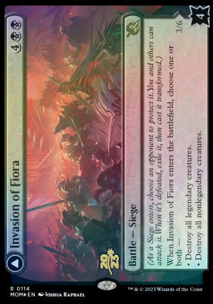 Invasion of Fiora // Marchesa, Resolute Monarch [March of the Machine Prerelease Promos] | Shuffle n Cut Hobbies & Games