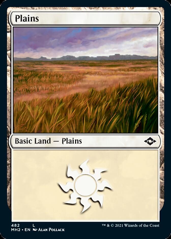 Plains (482) (Foil Etched) [Modern Horizons 2] | Shuffle n Cut Hobbies & Games