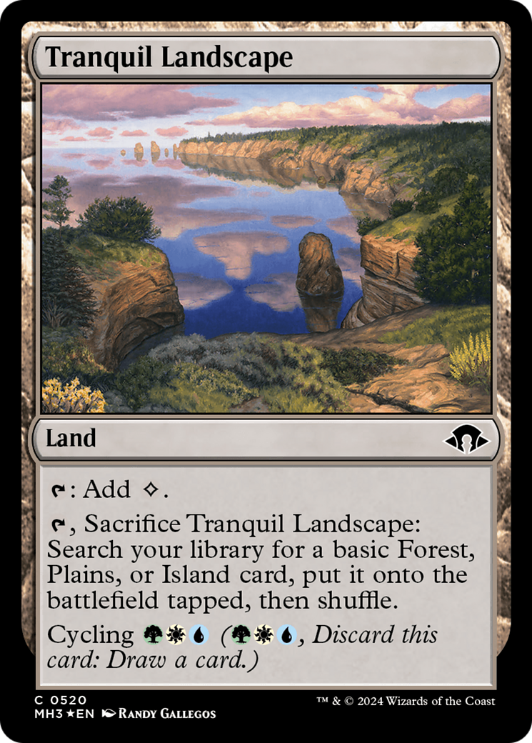 Tranquil Landscape (Ripple Foil) [Modern Horizons 3] | Shuffle n Cut Hobbies & Games