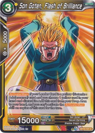 Son Goten, Flash of Brilliance (BT10-101) [Rise of the Unison Warrior 2nd Edition] | Shuffle n Cut Hobbies & Games