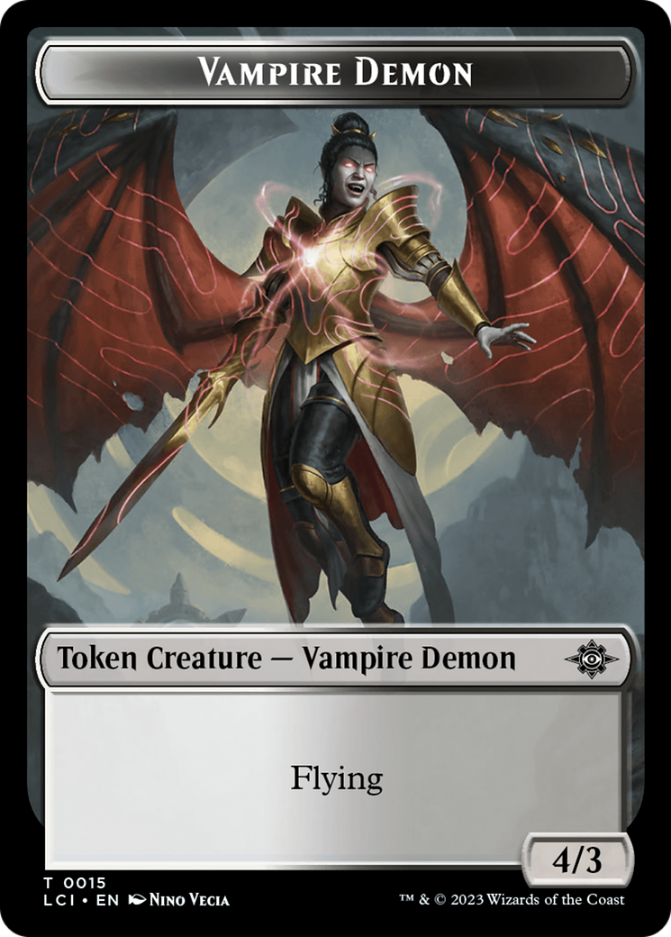 Vampire Demon Token [The Lost Caverns of Ixalan Tokens] | Shuffle n Cut Hobbies & Games