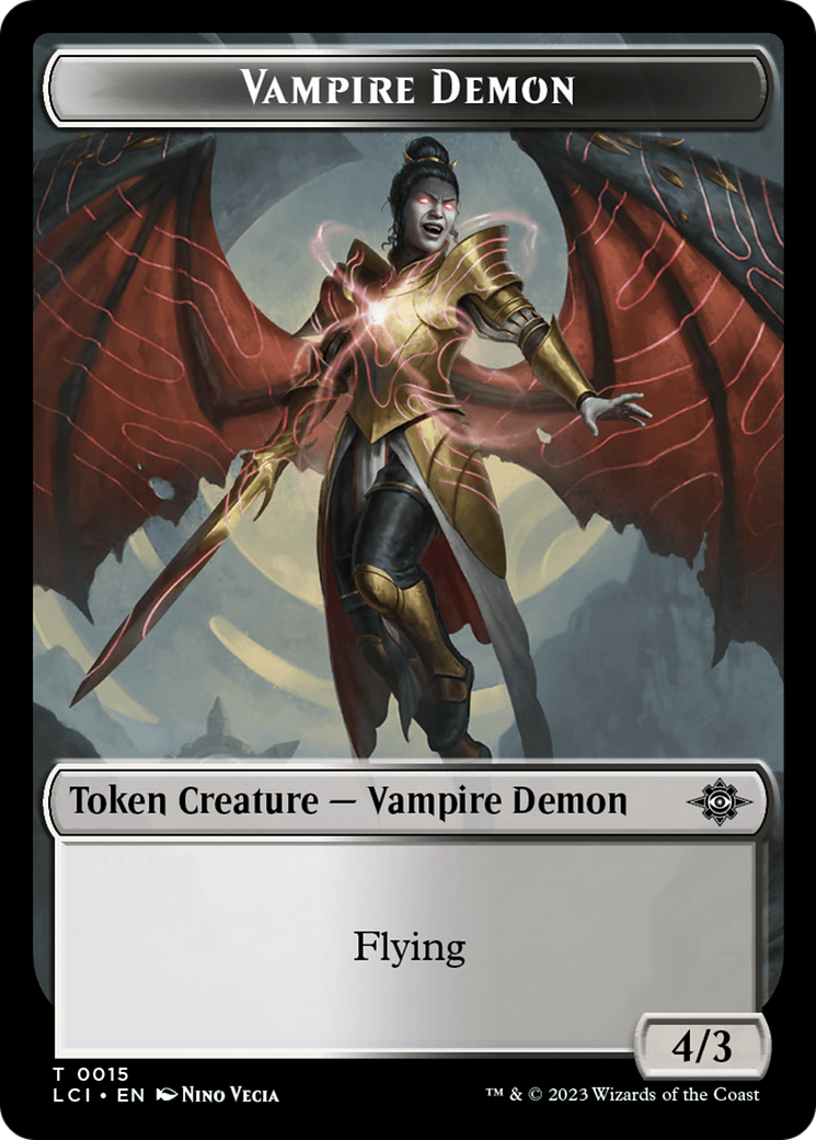 Map // Vampire Demon Double-Sided Token [The Lost Caverns of Ixalan Tokens] | Shuffle n Cut Hobbies & Games