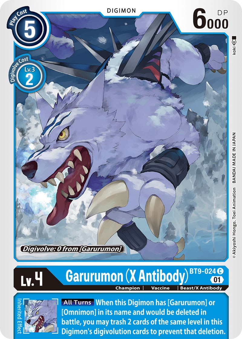 Garurumon (X Antibody) [BT9-024] [X Record] | Shuffle n Cut Hobbies & Games