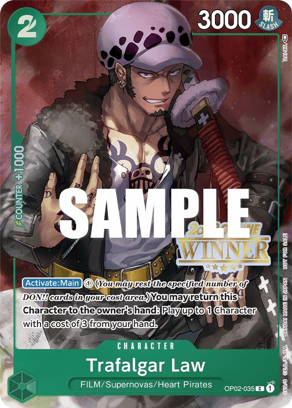 Trafalgar Law (Online Regional 2023) [Winner] [One Piece Promotion Cards] | Shuffle n Cut Hobbies & Games