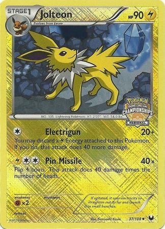 Jolteon (37/108) (Regional Championship) [League & Championship Cards] | Shuffle n Cut Hobbies & Games