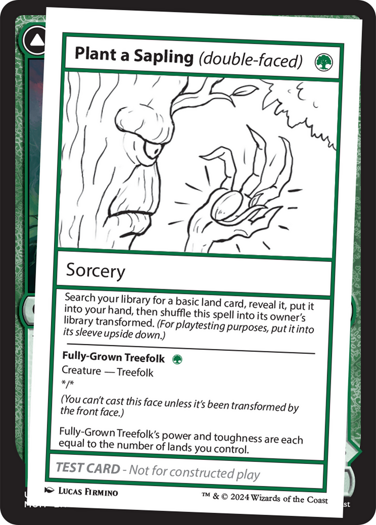 Plant a Sapling (double-faced) [Mystery Booster 2 Playtest Cards] | Shuffle n Cut Hobbies & Games