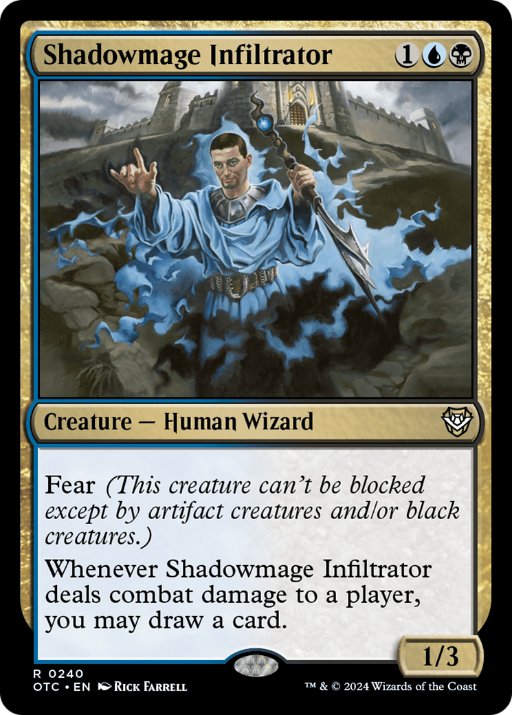 Shadowmage Infiltrator [Outlaws of Thunder Junction Commander] | Shuffle n Cut Hobbies & Games