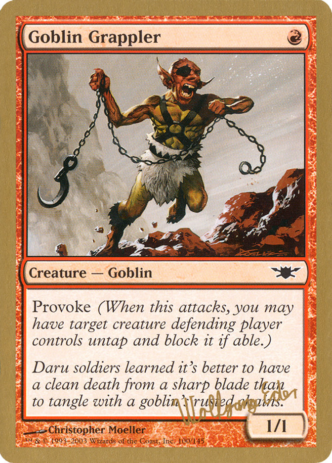 Goblin Grappler (Wolfgang Eder) [World Championship Decks 2003] | Shuffle n Cut Hobbies & Games