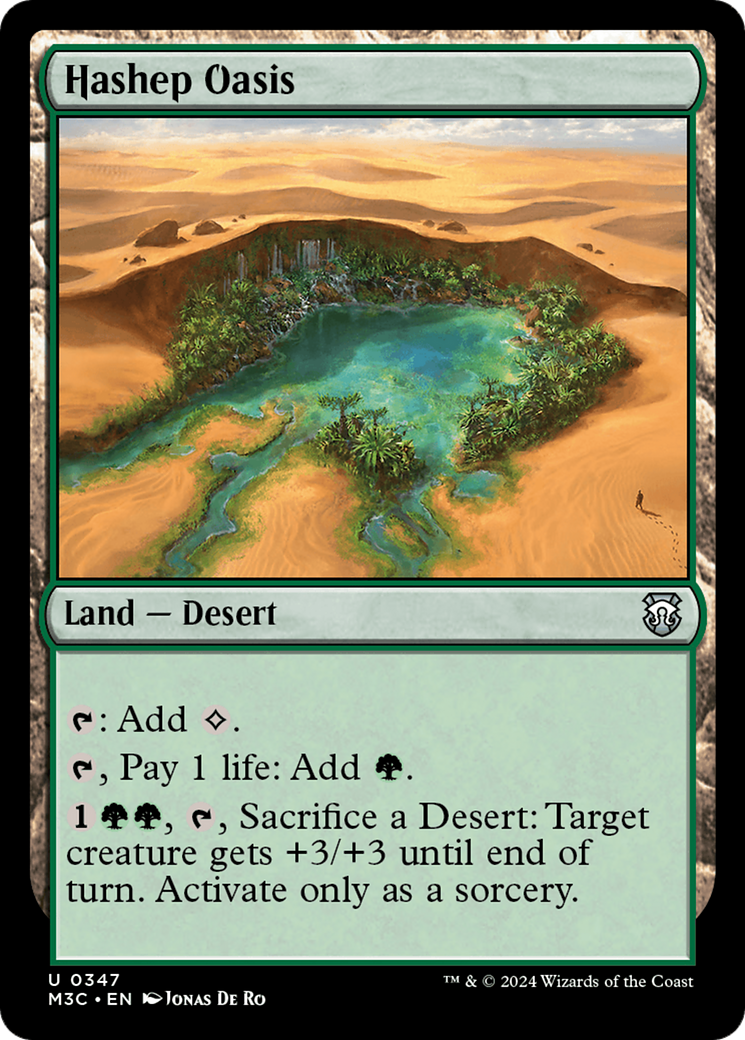 Hashep Oasis (Ripple Foil) [Modern Horizons 3 Commander] | Shuffle n Cut Hobbies & Games