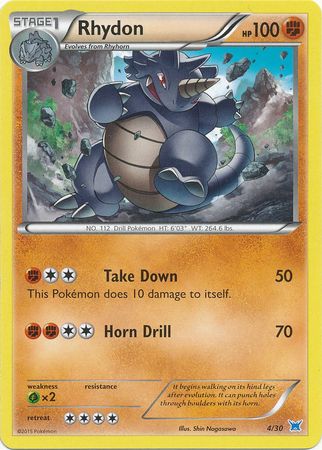 Rhydon (4/30) [XY: Trainer Kit 2 - Latios] | Shuffle n Cut Hobbies & Games