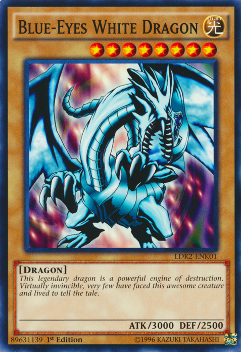 Blue-Eyes White Dragon (Version 1) [LDK2-ENK01] Common | Shuffle n Cut Hobbies & Games