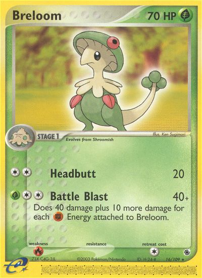 Breloom (16/109) [EX: Ruby & Sapphire] | Shuffle n Cut Hobbies & Games