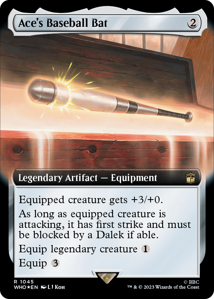 Ace's Baseball Bat (Extended Art) (Surge Foil) [Doctor Who] | Shuffle n Cut Hobbies & Games