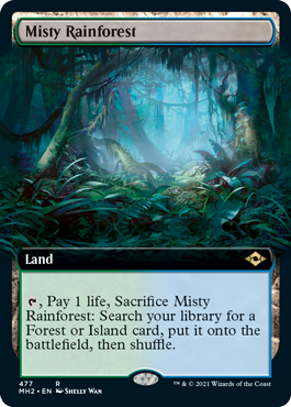 Misty Rainforest (Extended Art) [Modern Horizons 2] | Shuffle n Cut Hobbies & Games