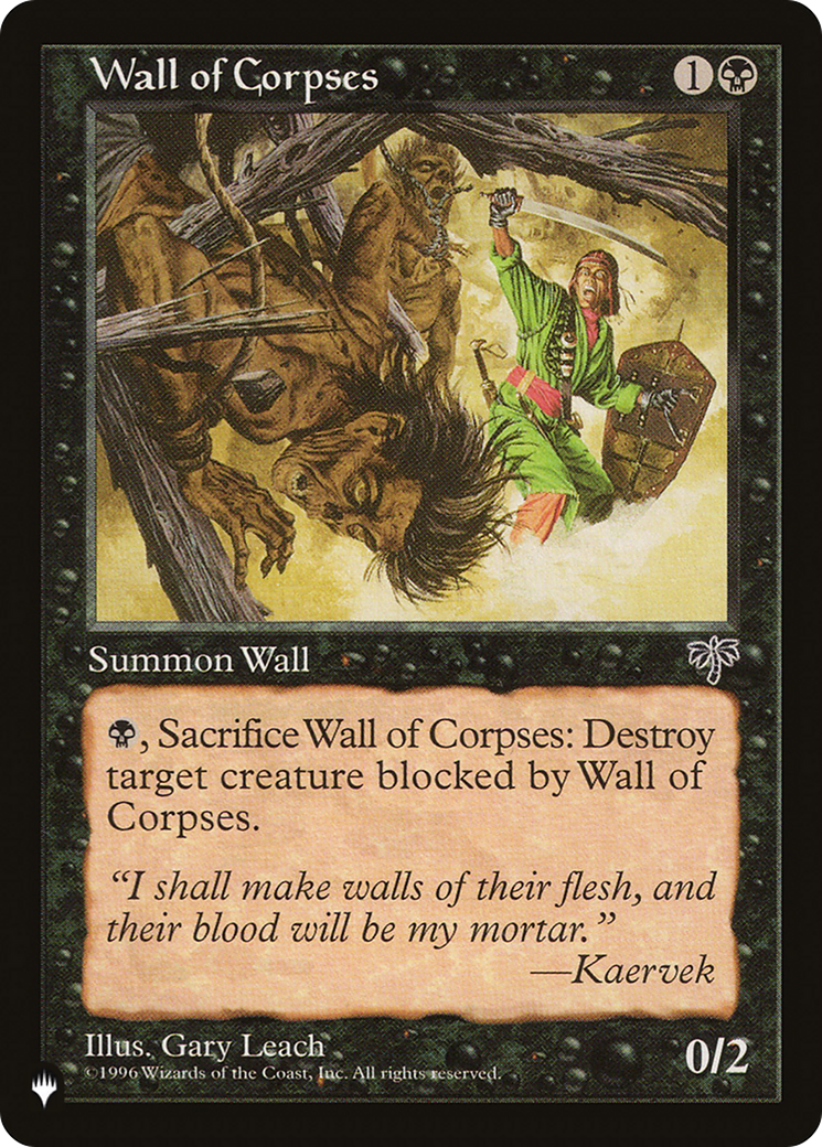 Wall of Corpses [The List] | Shuffle n Cut Hobbies & Games