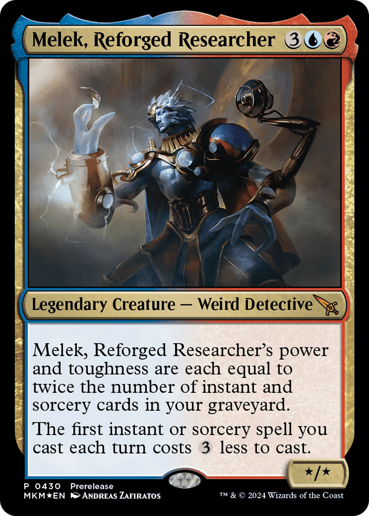 Melek, Reforged Researcher [Murders at Karlov Manor Prerelease Promos] | Shuffle n Cut Hobbies & Games