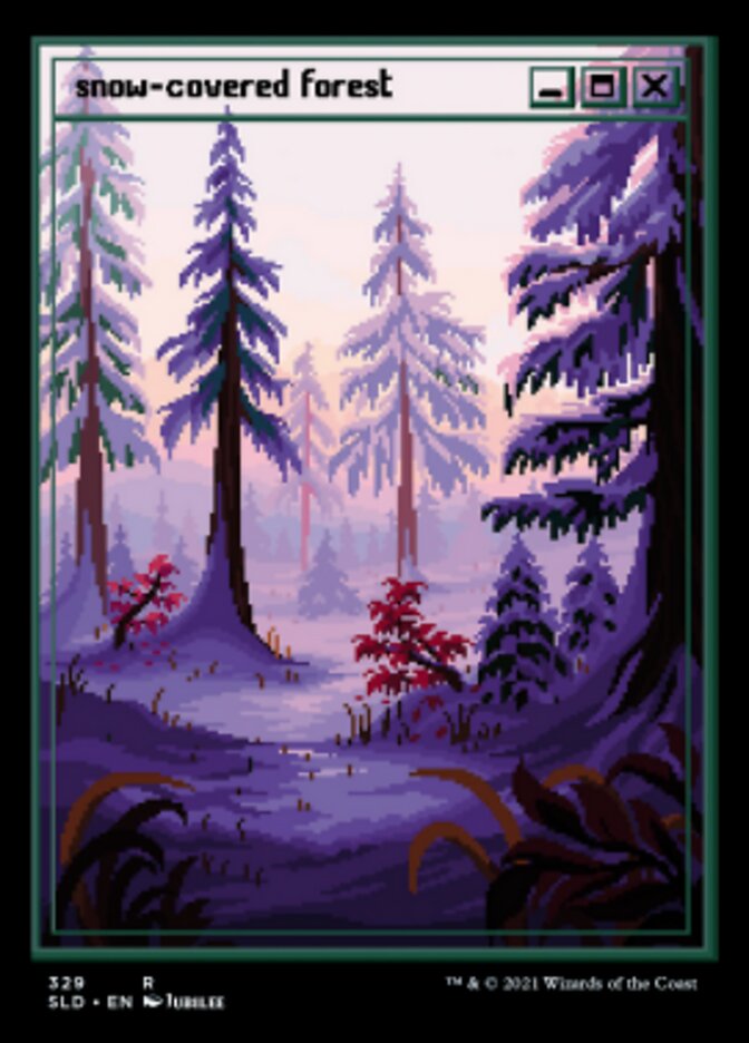 Snow-Covered Forest (329) [Secret Lair Drop Series] | Shuffle n Cut Hobbies & Games