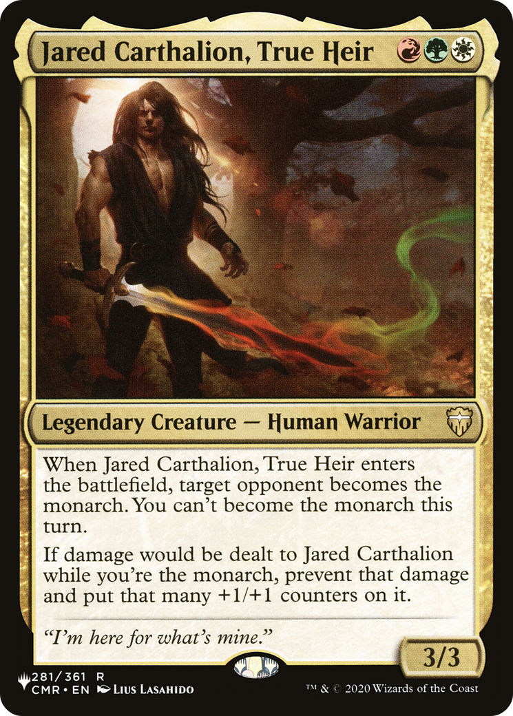 Jared Carthalion, True Heir [The List] | Shuffle n Cut Hobbies & Games