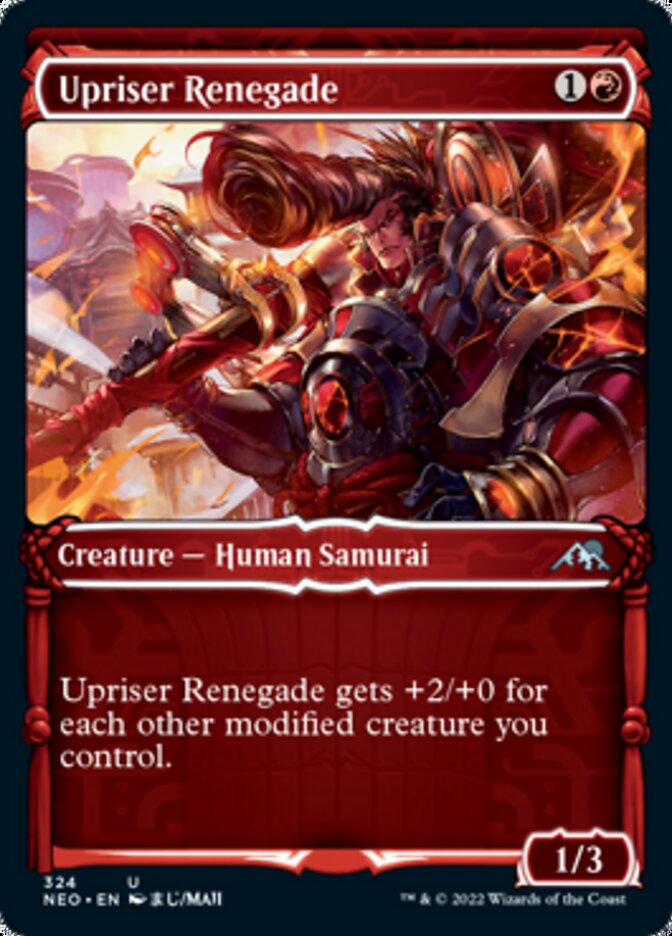 Upriser Renegade (Showcase Samurai) [Kamigawa: Neon Dynasty] | Shuffle n Cut Hobbies & Games