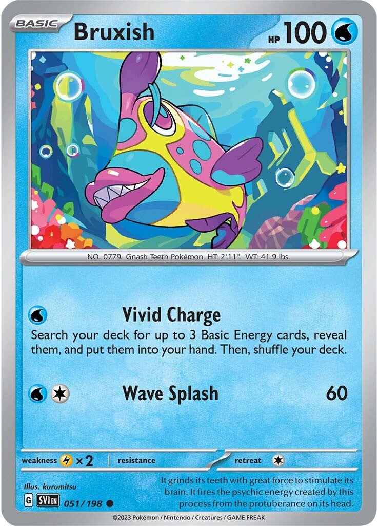 Bruxish (051/198) [Scarlet & Violet: Base Set] | Shuffle n Cut Hobbies & Games