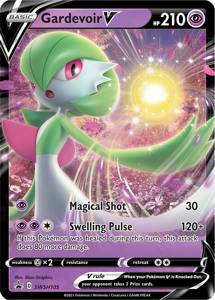 Gardevoir V (SWSH105) [Sword & Shield: Black Star Promos] | Shuffle n Cut Hobbies & Games