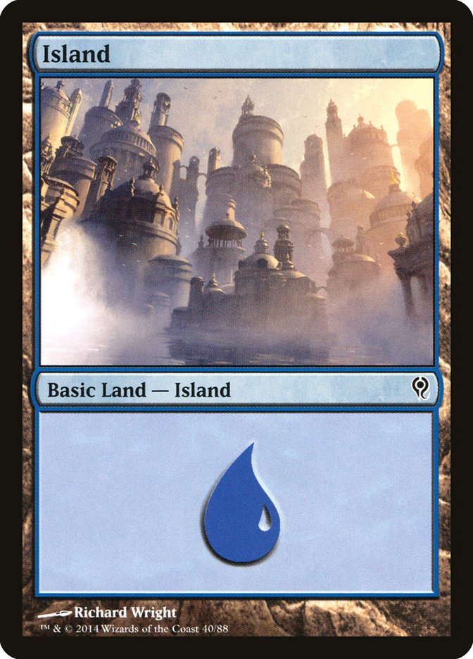 Island (40) [Duel Decks: Jace vs. Vraska] | Shuffle n Cut Hobbies & Games