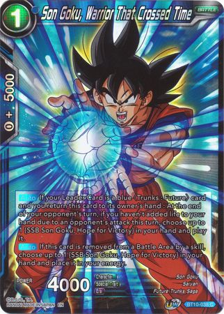 Son Goku, Warrior That Crossed Time (BT10-038) [Rise of the Unison Warrior 2nd Edition] | Shuffle n Cut Hobbies & Games