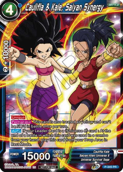 Caulifla & Kale, Saiyan Synergy (P-345) [Tournament Promotion Cards] | Shuffle n Cut Hobbies & Games