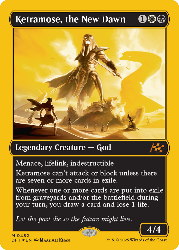 Ketramose, the New Dawn (First-Place Foil) [Aetherdrift] | Shuffle n Cut Hobbies & Games