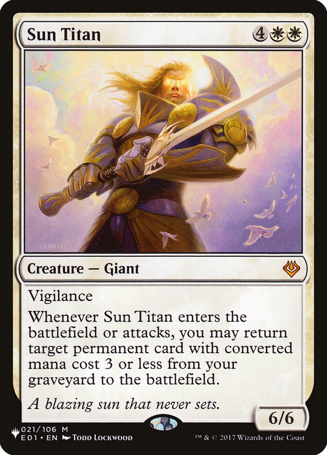 Sun Titan [The List] | Shuffle n Cut Hobbies & Games