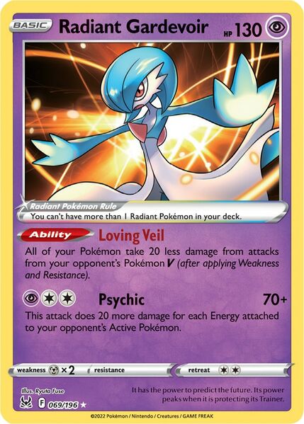 Radiant Gardevoir (069/196) [Prize Pack Series Three] | Shuffle n Cut Hobbies & Games