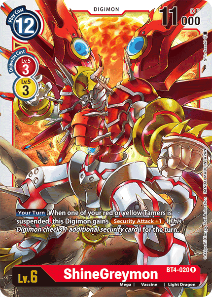 ShineGreymon [BT4-020] [Great Legend] | Shuffle n Cut Hobbies & Games