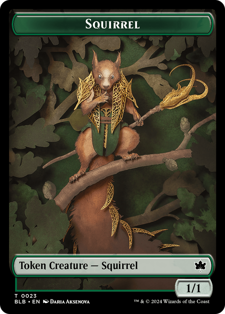 Squirrel Token [Bloomburrow Tokens] | Shuffle n Cut Hobbies & Games