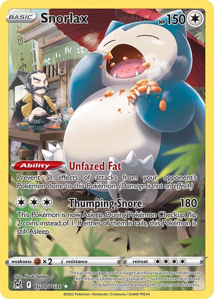 Snorlax (TG10/TG30) [Sword & Shield: Lost Origin] | Shuffle n Cut Hobbies & Games