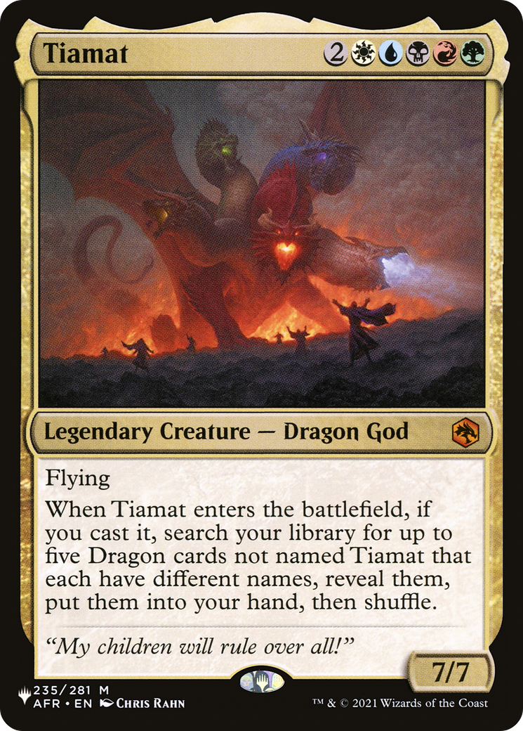 Tiamat [The List] | Shuffle n Cut Hobbies & Games