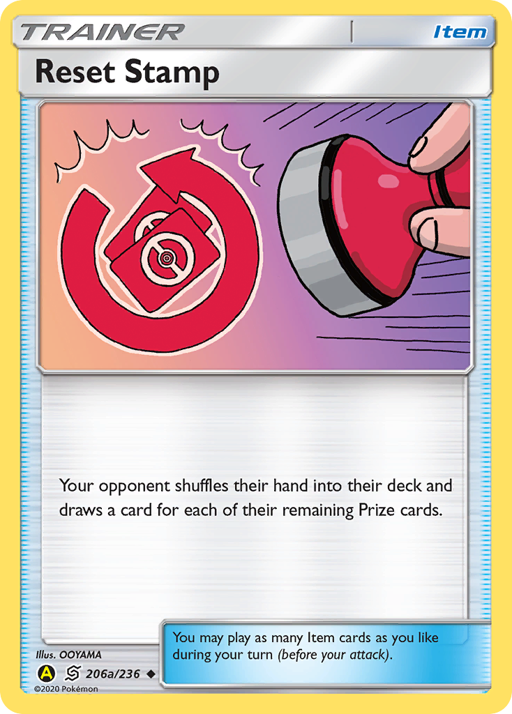 Reset Stamp (206a/236) [Alternate Art Promos] | Shuffle n Cut Hobbies & Games