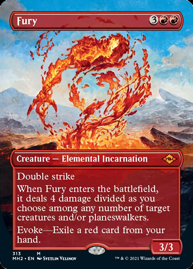 Fury (Borderless Alternate Art) [Modern Horizons 2] | Shuffle n Cut Hobbies & Games