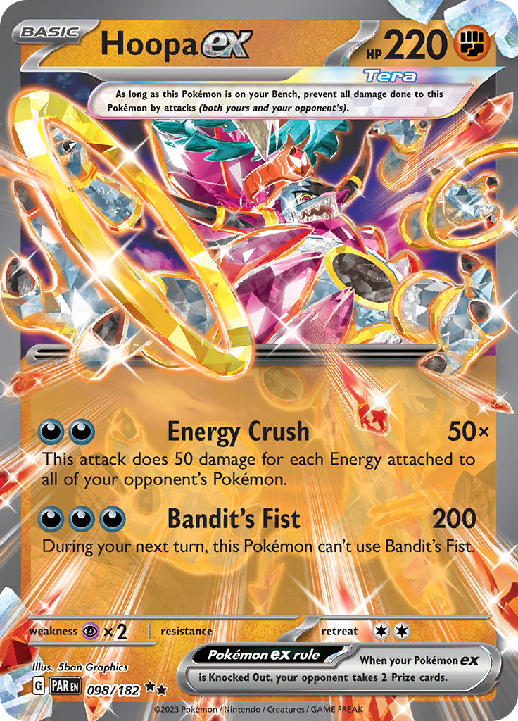 Hoopa ex (098/182) [Scarlet & Violet: Paradox Rift] | Shuffle n Cut Hobbies & Games