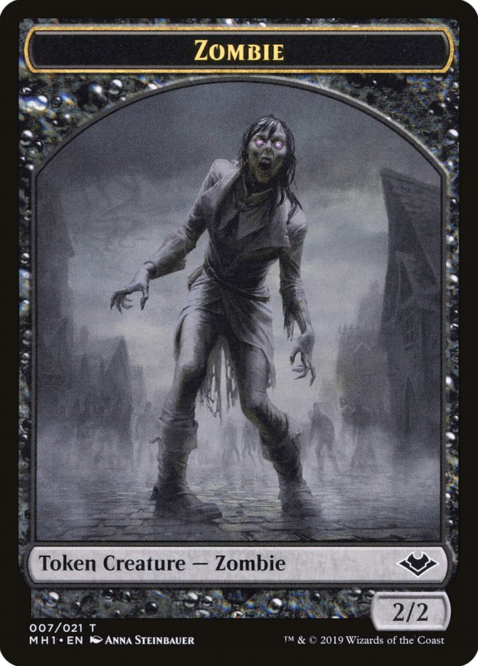 Zombie (007) // Myr (019) Double-Sided Token [Modern Horizons Tokens] | Shuffle n Cut Hobbies & Games