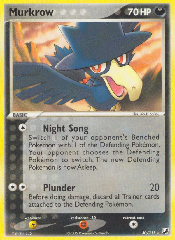 Murkrow (30/115) [EX: Unseen Forces] | Shuffle n Cut Hobbies & Games