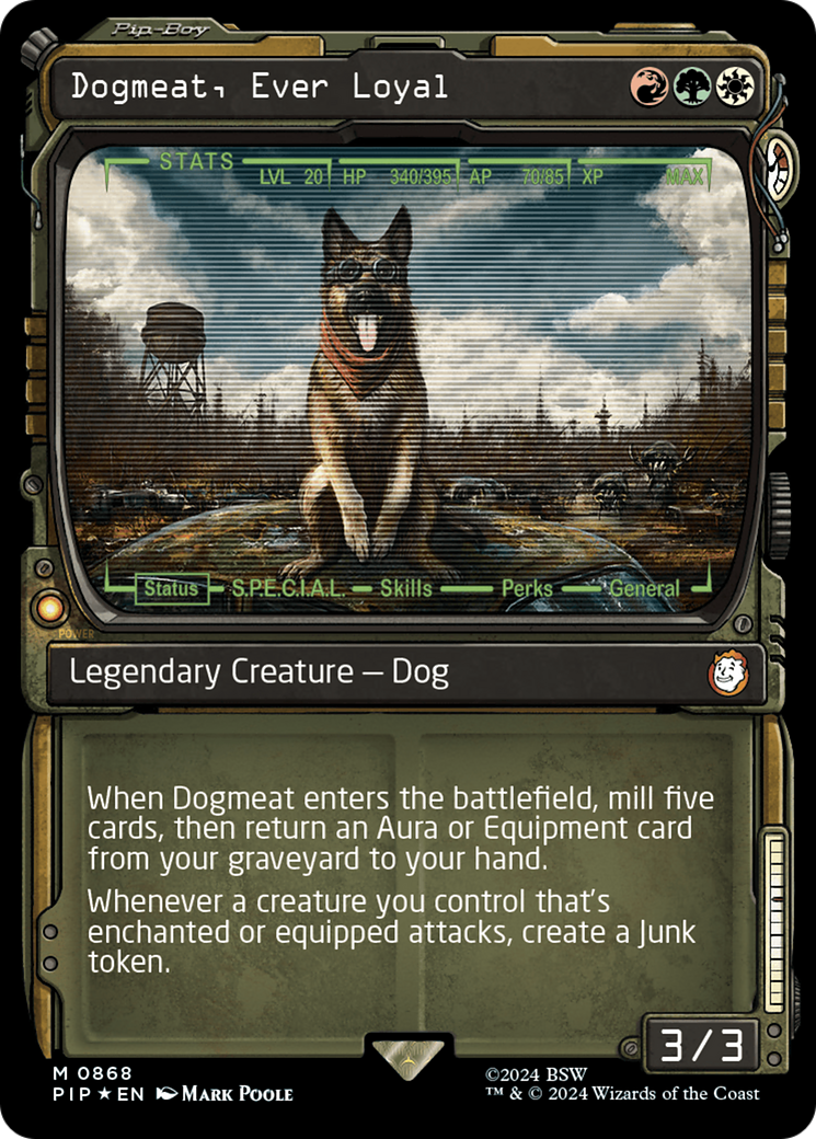 Dogmeat, Ever Loyal (Showcase) (Surge Foil) [Fallout] | Shuffle n Cut Hobbies & Games