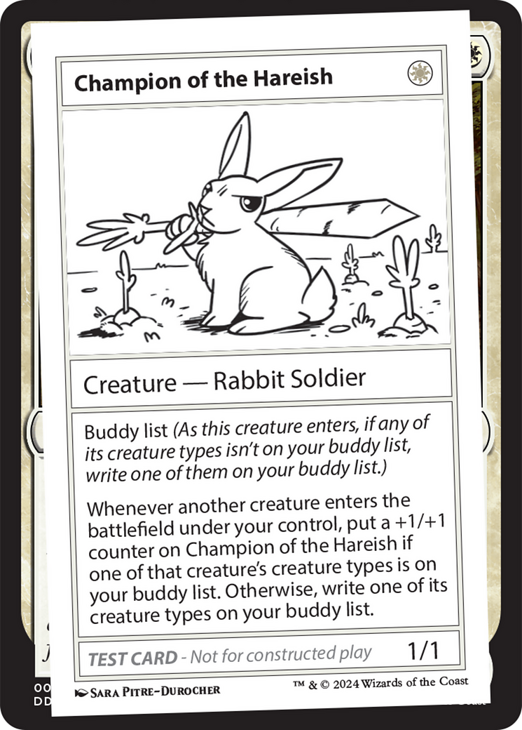 Champion of the Hareish [Mystery Booster 2 Playtest Cards] | Shuffle n Cut Hobbies & Games