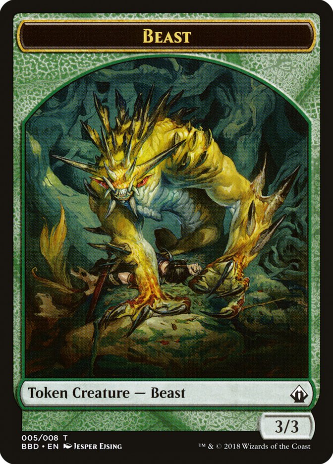 Beast Token [Battlebond Tokens] | Shuffle n Cut Hobbies & Games