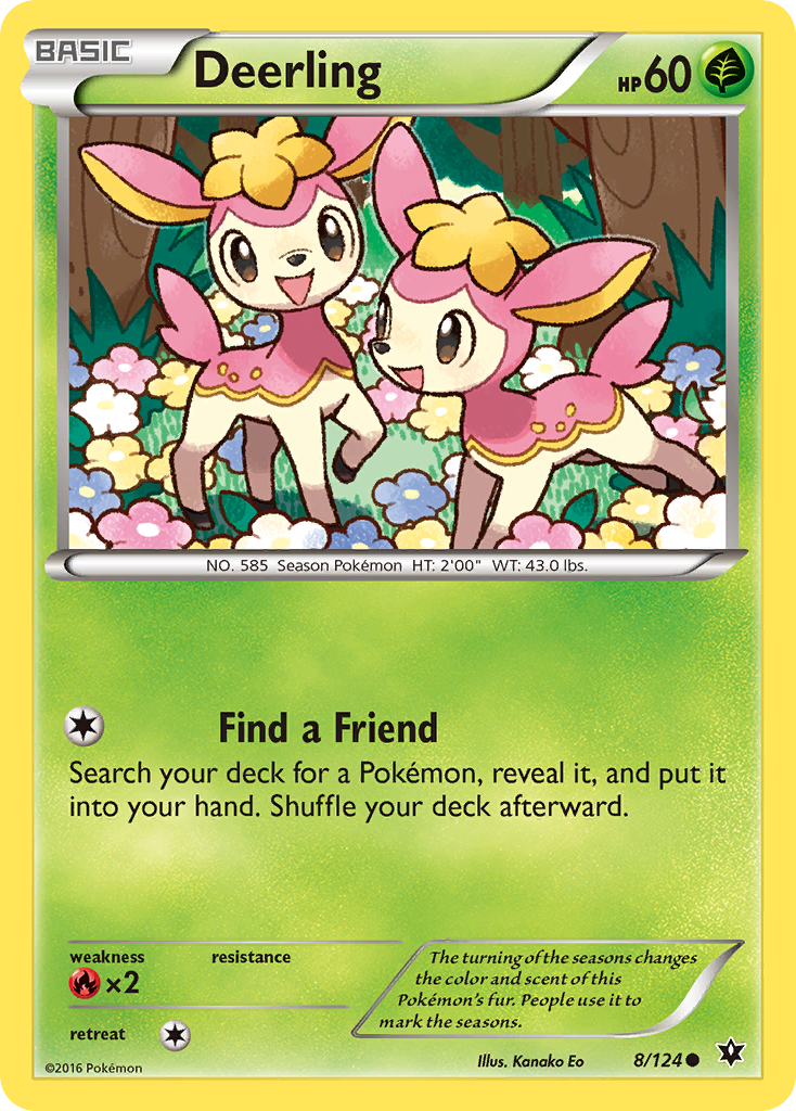 Deerling (8/124) [XY: Fates Collide] | Shuffle n Cut Hobbies & Games