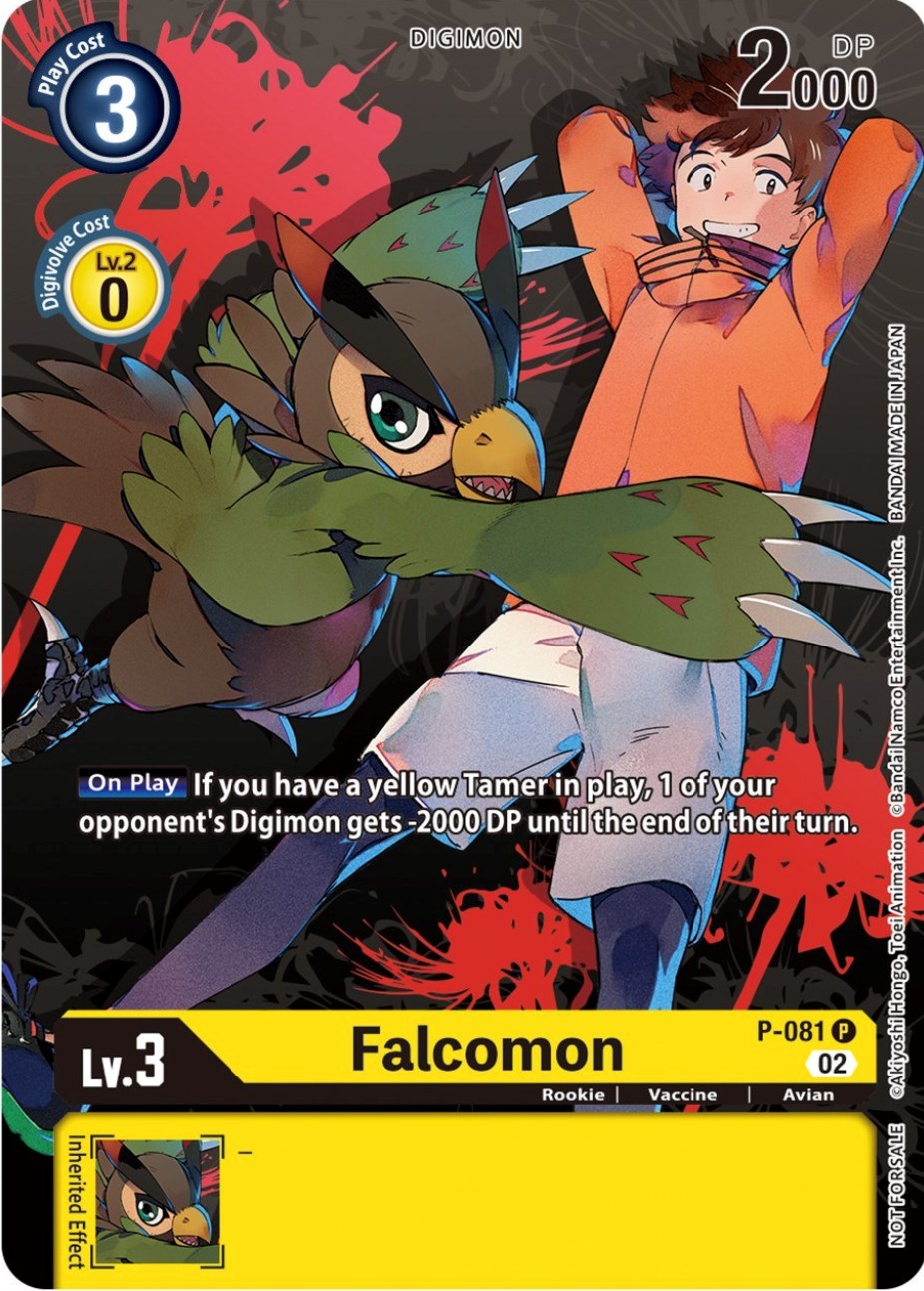 Falcomon [P-081] (Tamer Party Vol.7) [Promotional Cards] | Shuffle n Cut Hobbies & Games